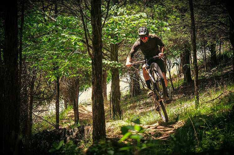 Brice Shirback airing out trailside jump
