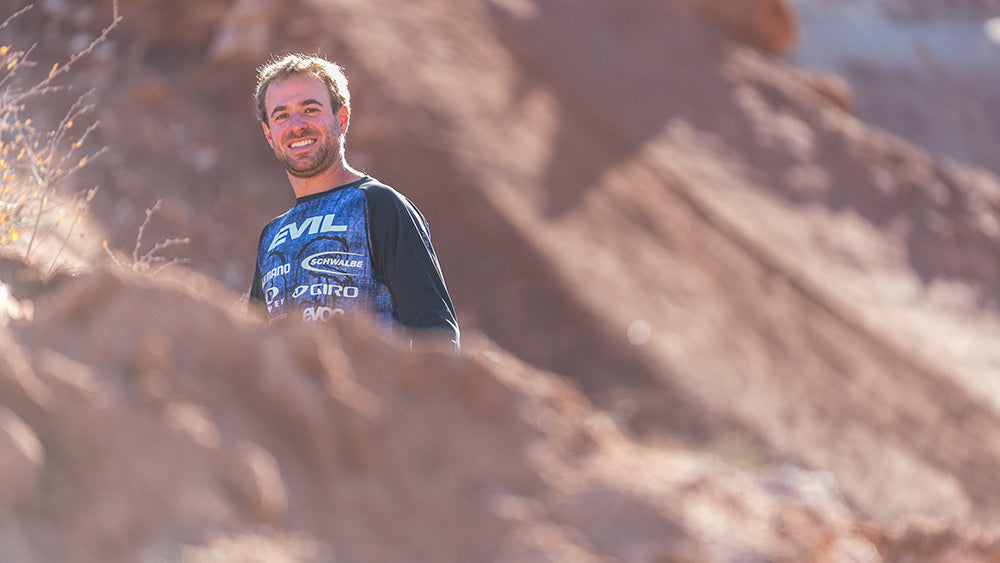 Kurt Sorge smiling behind a landing