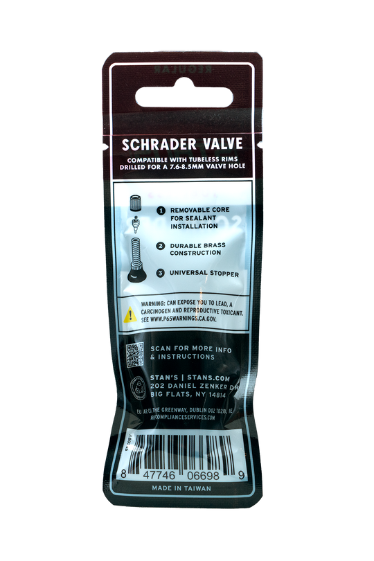 Stan's Tubeless Schrader Valves