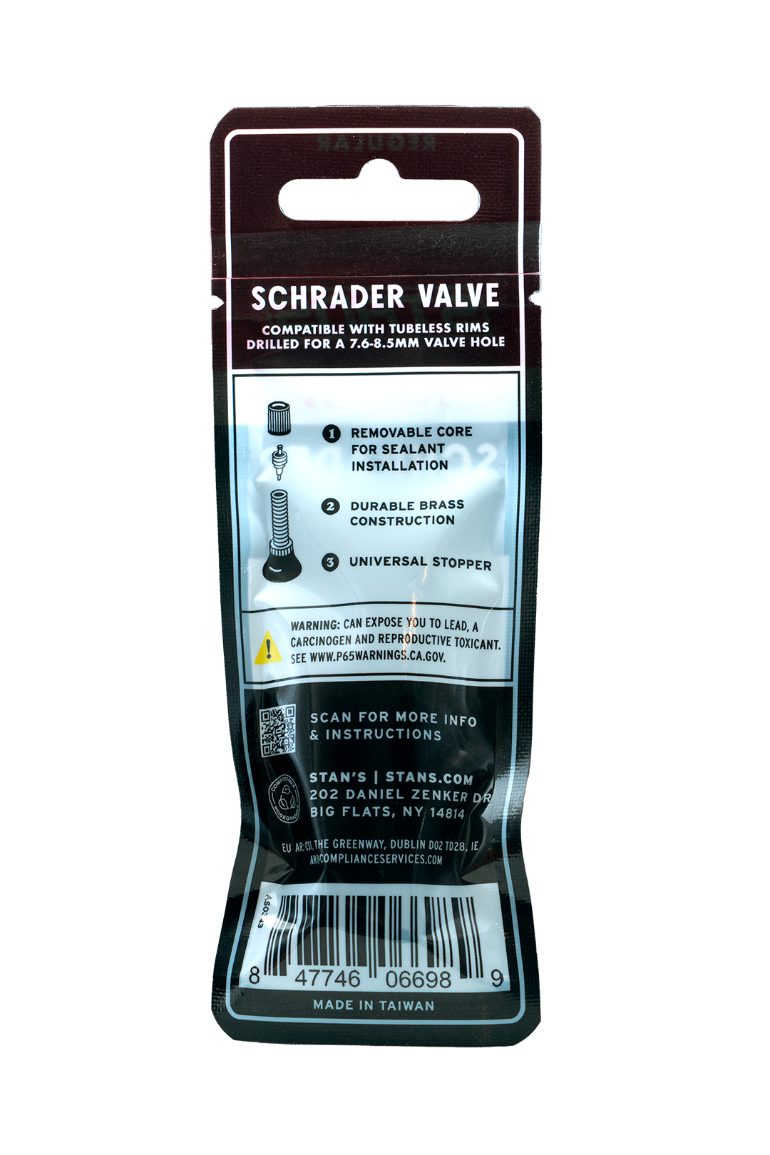 Stan's Tubeless Schrader Valves